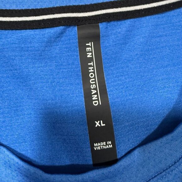Ten Thousand Shirt Mens XL Blue Barrys Versitile Tee Athletic Gym - Picture 3 of 8